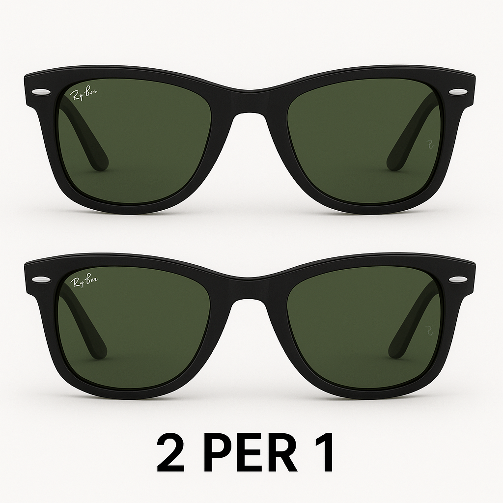 2x Gafas de sol Ray-Ban Wayfarer – Unisex